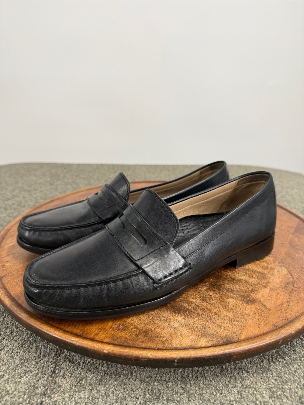 Cole Haan Shoes Wm 9 B Classic Black Leather Penny Loafers Slip On